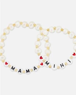 Mama Mini Matching Pearl Bracelet Set